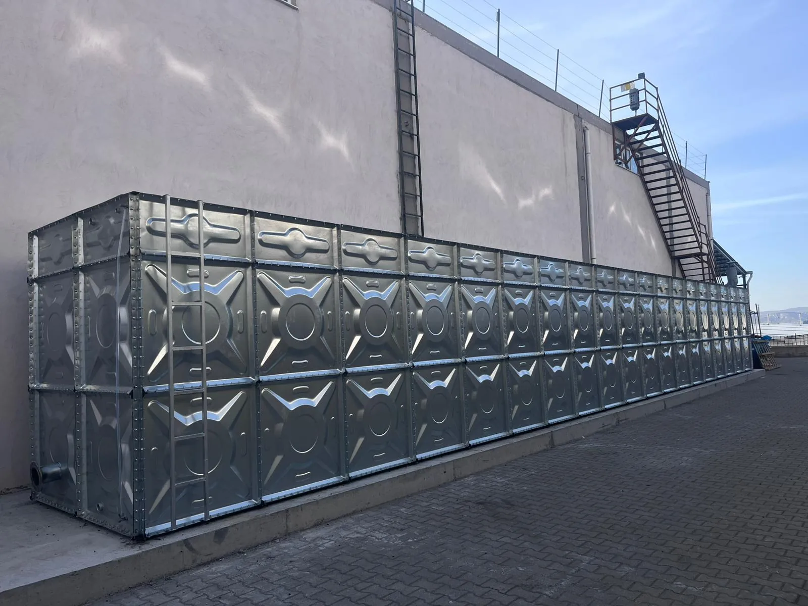 Galvaniz modüler su deposu