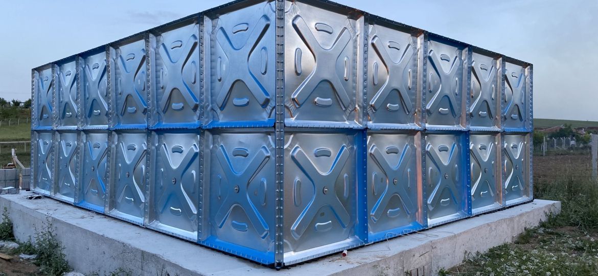 Sıcak Daldırma Galvaniz Modüler Su Deposu